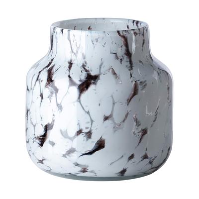 Tischvase FINK "PANTEA", braun, weiß, B:19cm H:19cm T:19cm Ø:19cm, Vasen