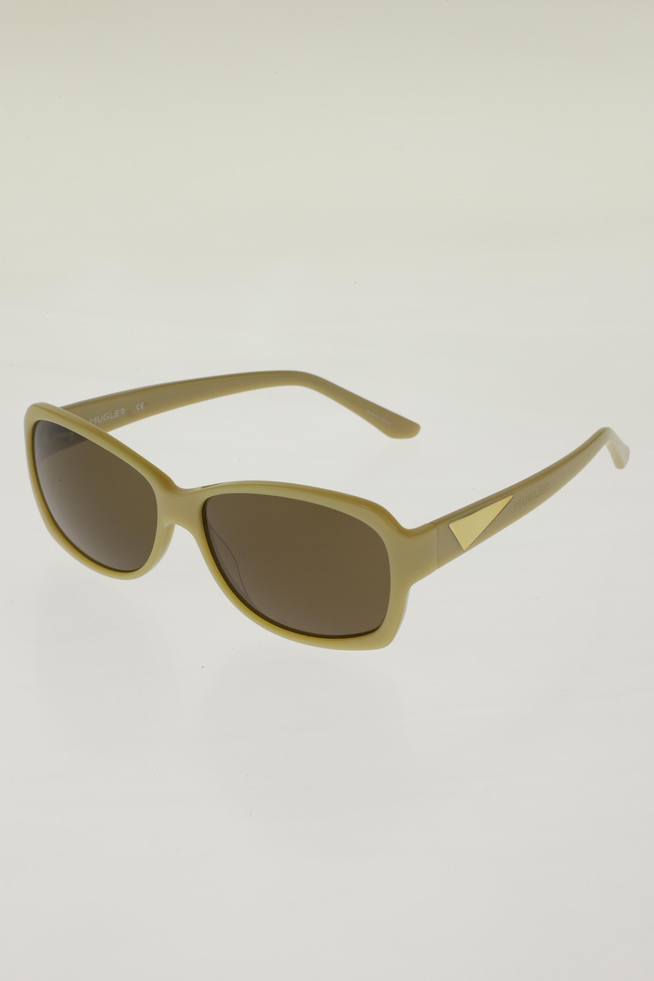 Thierry Mugler Damen Sonnenbrille, Beige - Second Hand