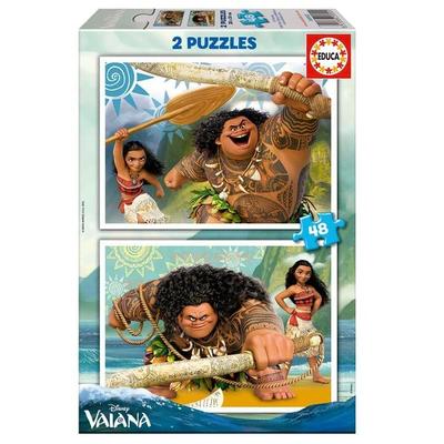 Educa - Disney - Vaiana - Puzzle 2x48 Teile