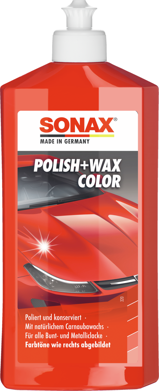 Sonax Lackpolitur Polish+wax Color Rot [500 Ml] 02964000 0.5l