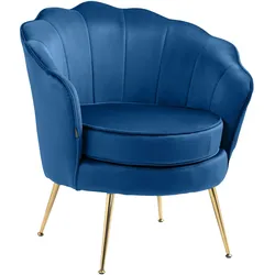 CLP Stuhl Rosita Samt   Farbe: blau