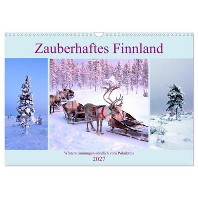 Zauberhaftes Finnland (Wandkalender 2027 DIN A3 quer), CALVENDO Monatskalender