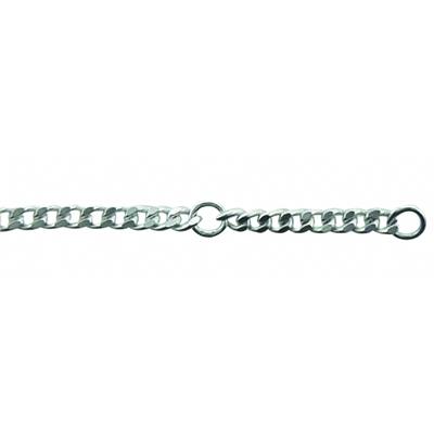 Fußkette ADELIA´S "Flachpanzer Fußkettchen 925 Silber", silber, Fußketten, Damen, Silber 925 (Sterlingsilber), Silberfußkette Flachpanzer
