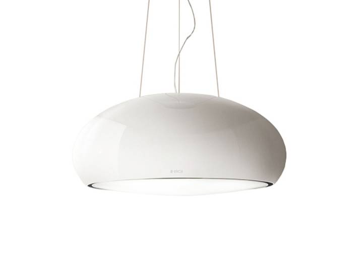 ELICA hotte de suspension SEASHELL (Blanc perle - Acier)