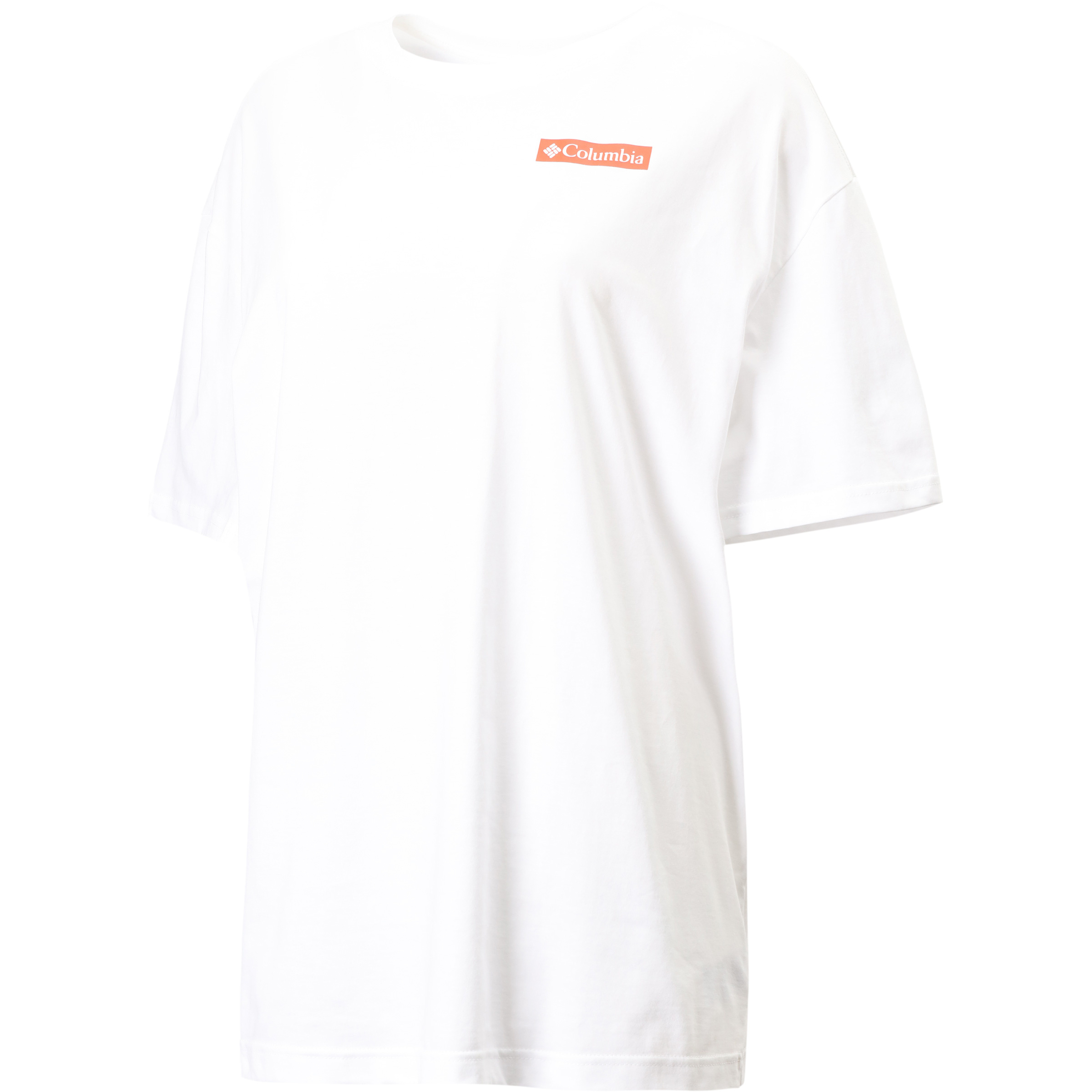 Columbia Rolling Bend Graphic Oversized Damen T-Shirts weiss Größe XL Lifestyle Hautfreundlich