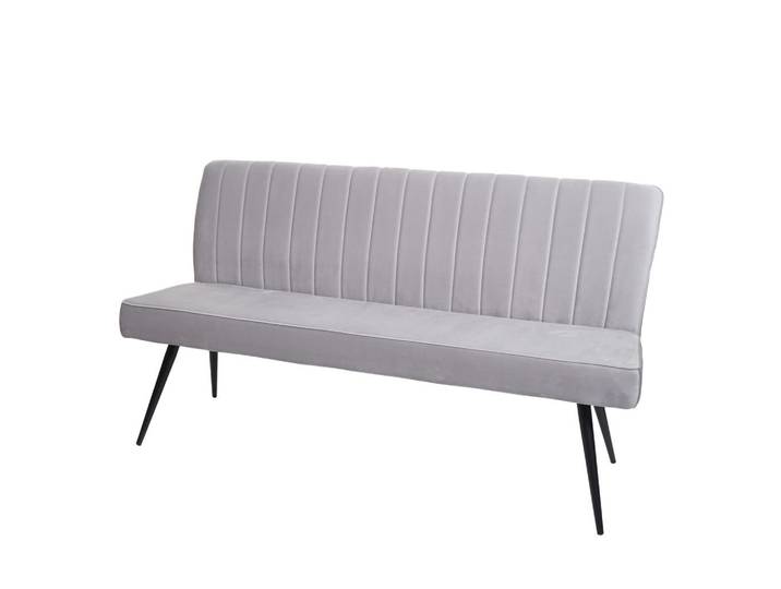 Jamb Sitzbank Hellgrau, Metall, 160x90x60 cm, Esszimmer, Bank, Sitzbänke