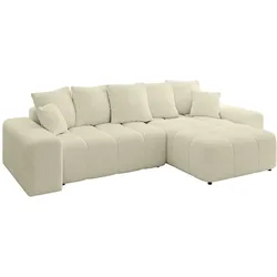 ECKSOFA Ottomane rechts ENIL-L 297x189x68 Beige Bouclé