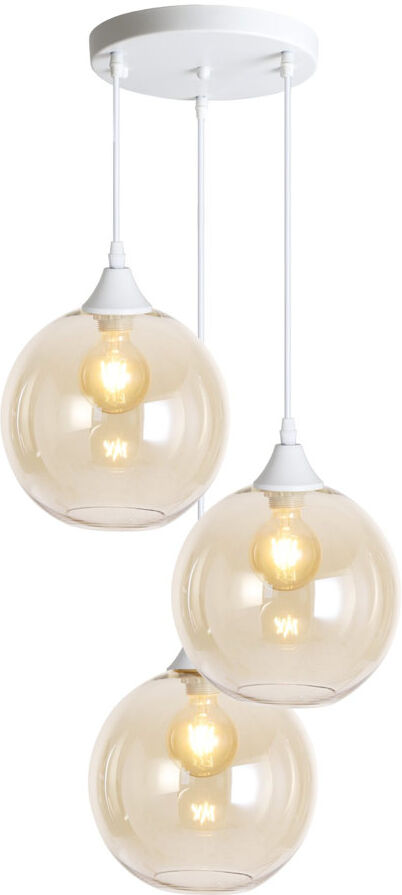 George Oliver Ber 3 - Light Cluster Pendant Amber/White