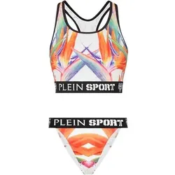 PLEIN SPORT Bikini FLOWERS, Größe XS in Weiß 0121