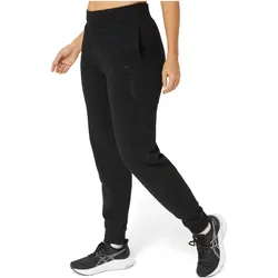 ASICS, Damen, Sporthose, Logo Sweatpant (M), Schwarz