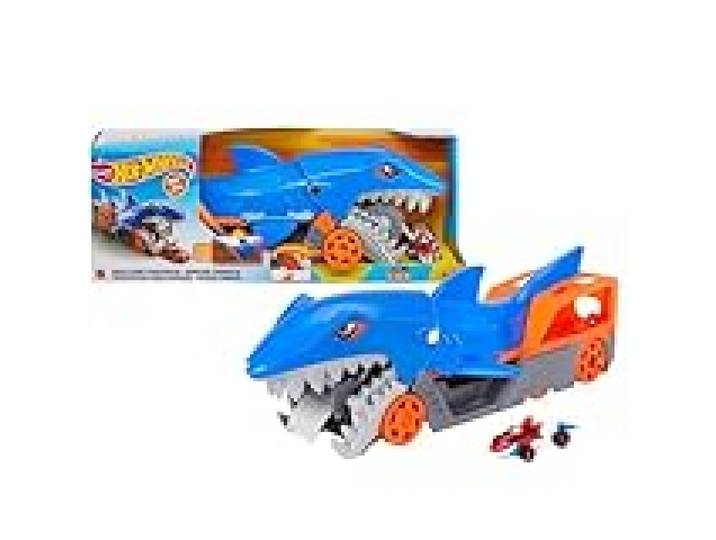 Hot Wheels Requin Transporteur & Véhicule 1:64 Inclus