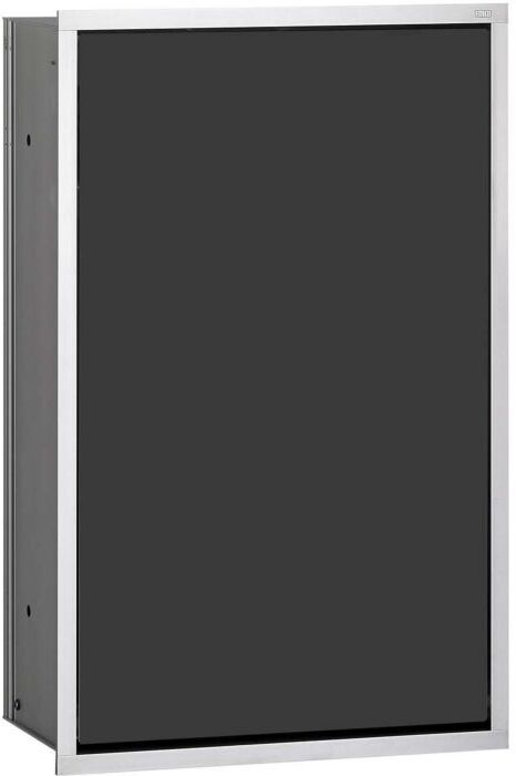 Emco Asis Modul 300 Abfallsammler 973227530 aluminium/schwarz, Unterputzmodell