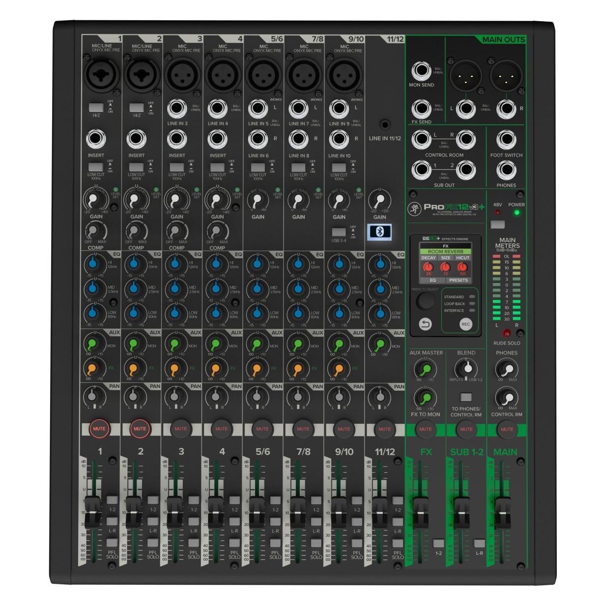 Mackie ProFX12v3+ (Studio- und Livemixer) (2056099-01)