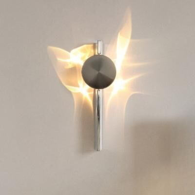 Friendly Fresh Finds Modern LED Wall Lamp Minimalist Wall Sconce For Bedroom Living Room Hallway Bedside Lighting one Round silver warm Light