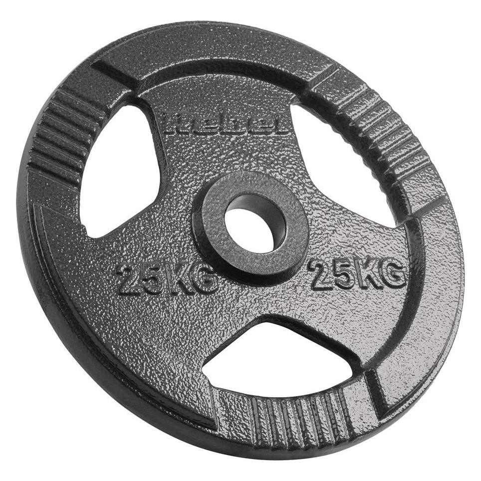 Rebel Gusseisernes olympisches Gewicht 25kg Loch 51mm Scheibe mit Griffen ACTIVE (RBA-2143-25)