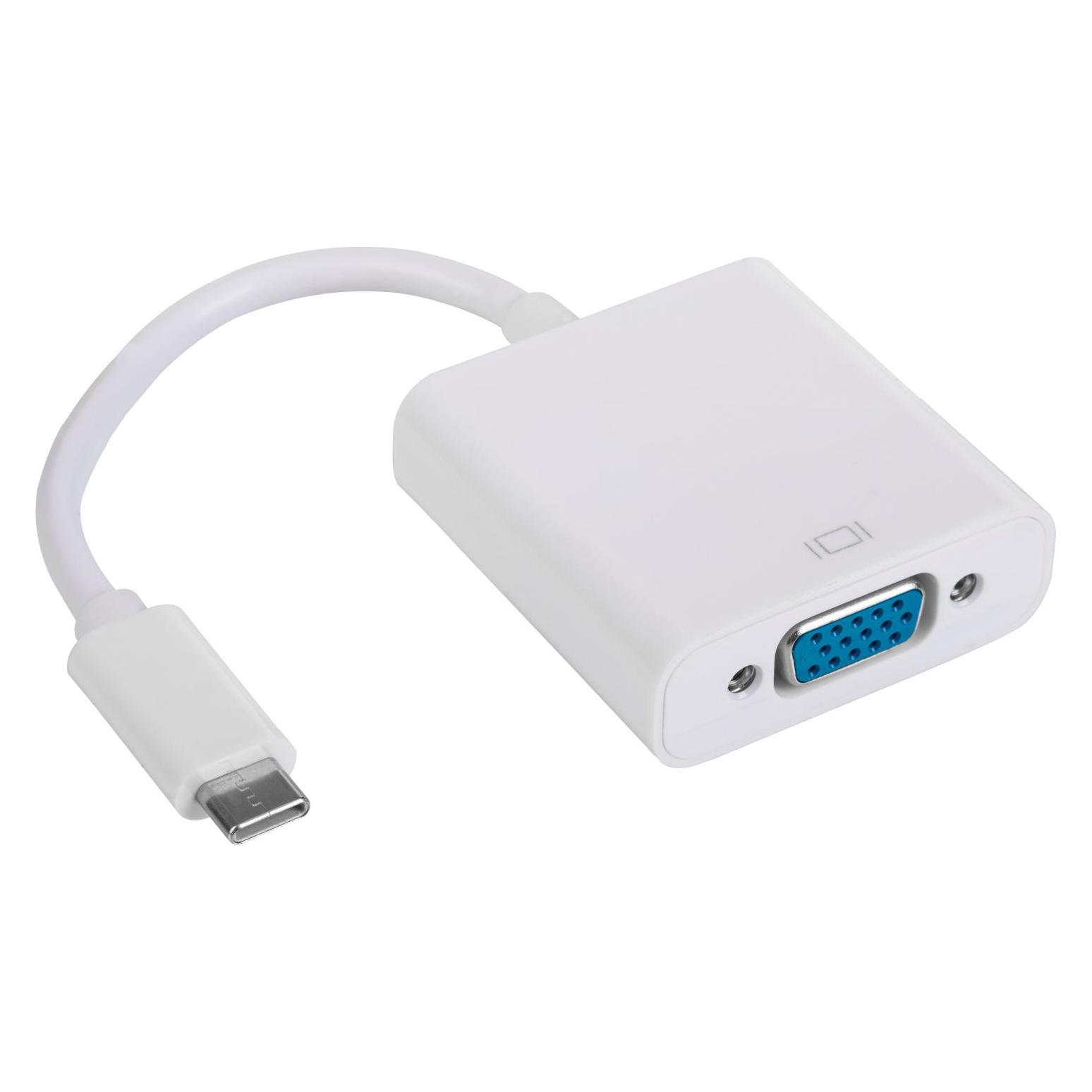 Akyga AK-AD-55 Kabeladapter USB Typ C VGA Weiss (VGA) (AK-AD-55)