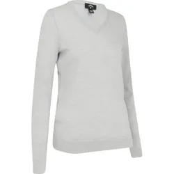 Callaway Merino Pullover V-Neck, grau/silber
