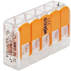 Schlüter Systems LIPROTEC-ZKL Wagoklemmen 5 Adern (0,14 - 4,0 mm2) 1 Paket = 25 Stück