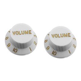 AllParts AP PK 0154-025 Knöpfe Strat Vol.(2) weiss (Knopf) (47163800)