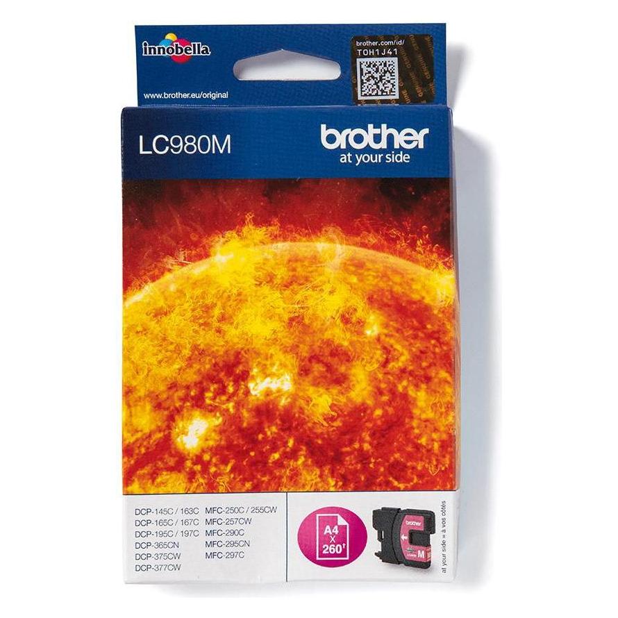 Brother Ink Magenta, 11mlStandard (LC-980M)