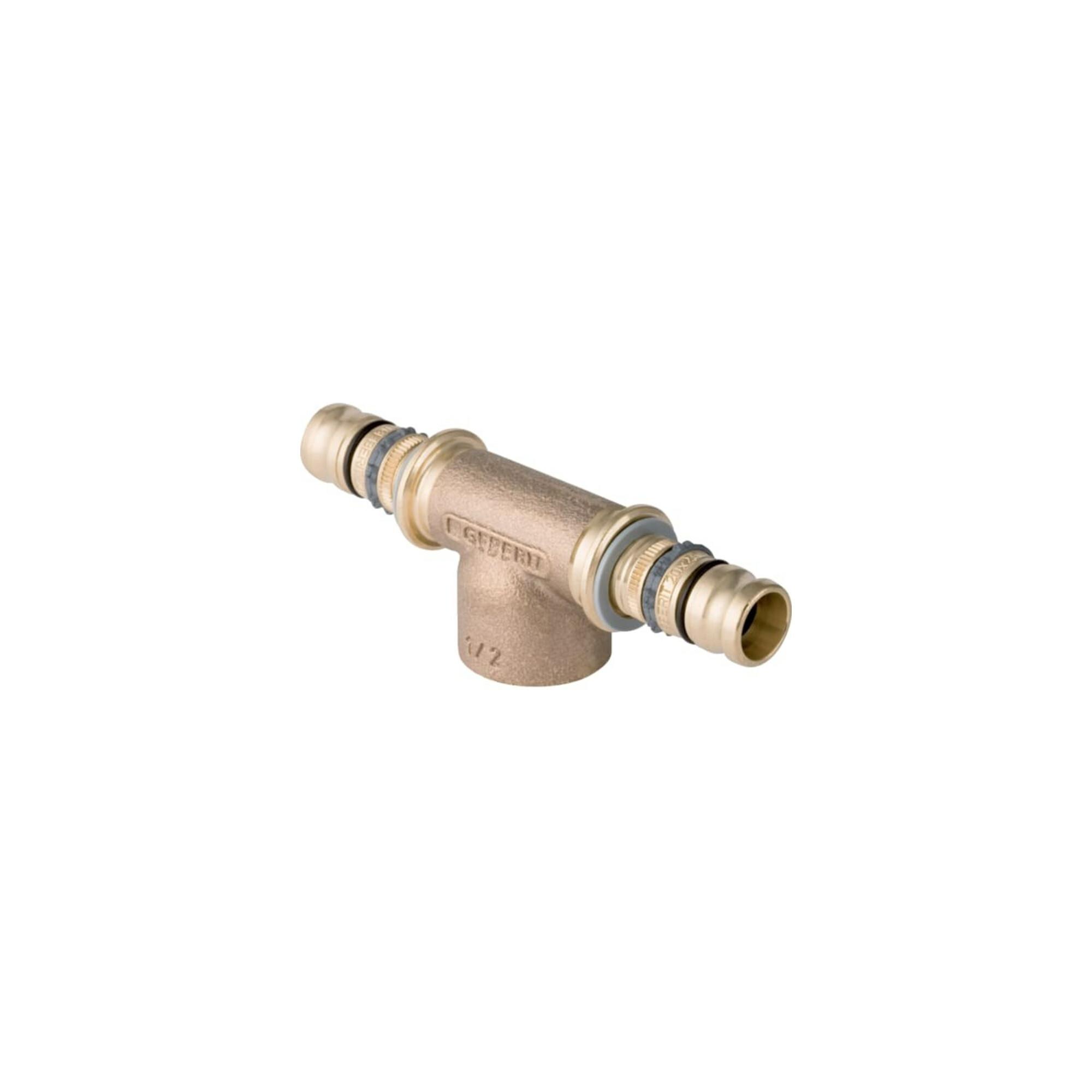 Geberit T-Stück Mepla d 16xRp 1/2x16, m Innengewinde, Rotguss (601360005)
