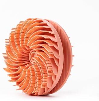 United Double Sided Silicone Body Scrubber Shower Brush orange Red