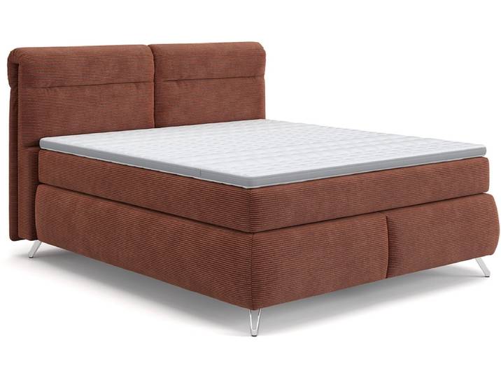 Boxspringbett SWISS HOME STYLE AMBER terrakotta 180x200cm weich