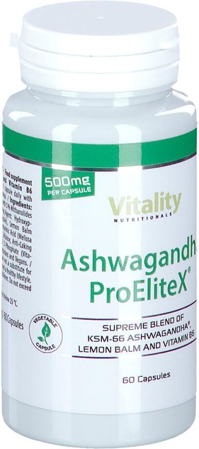 Vitality Nutritionals Ashwagandha ProEliteX 500 mg Kapseln 60stk