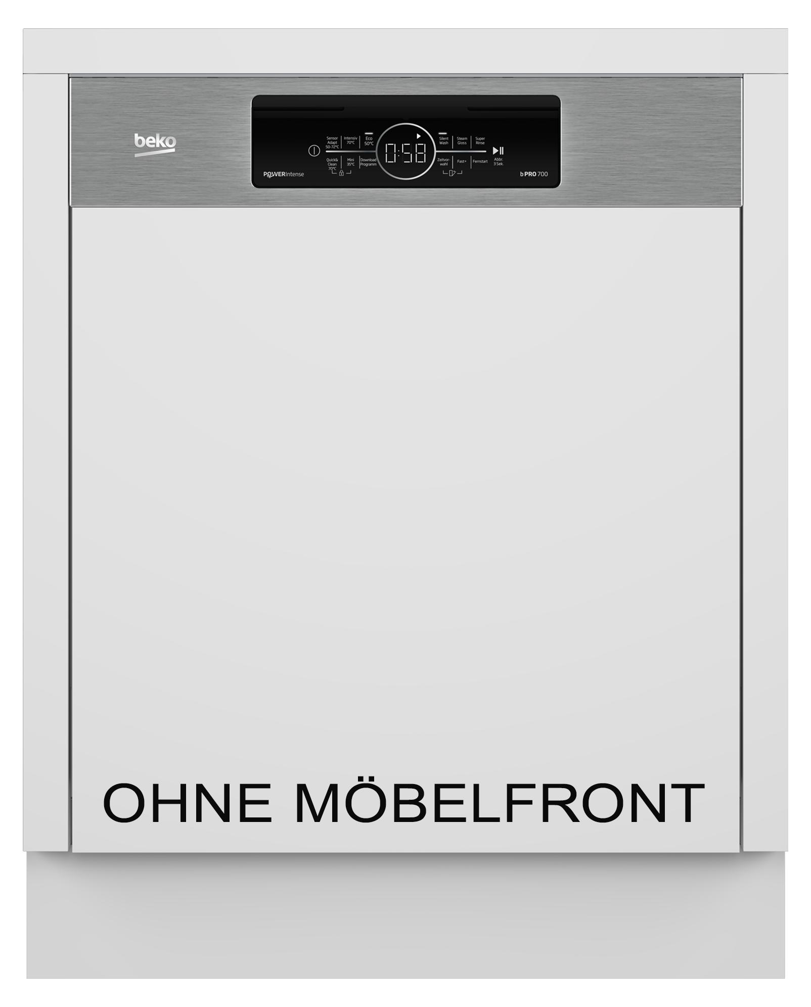 Beko BDSN36561XP Geschirrspüler 15 Maßgedecke Watersafe+ HomeWhiz App
