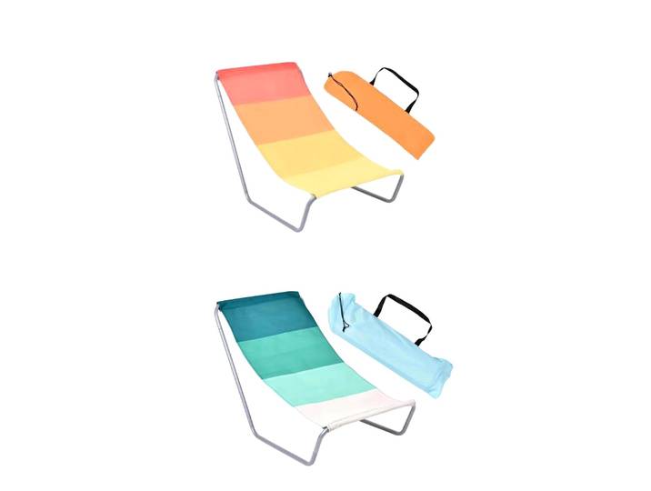Chaise de plage pliable, inclinable d'extérieur, Stable, antidérapante, avec sac de transport, chaise de Camping inclinable pour voyage, jardin, pique-nique, pelouse, piscine
