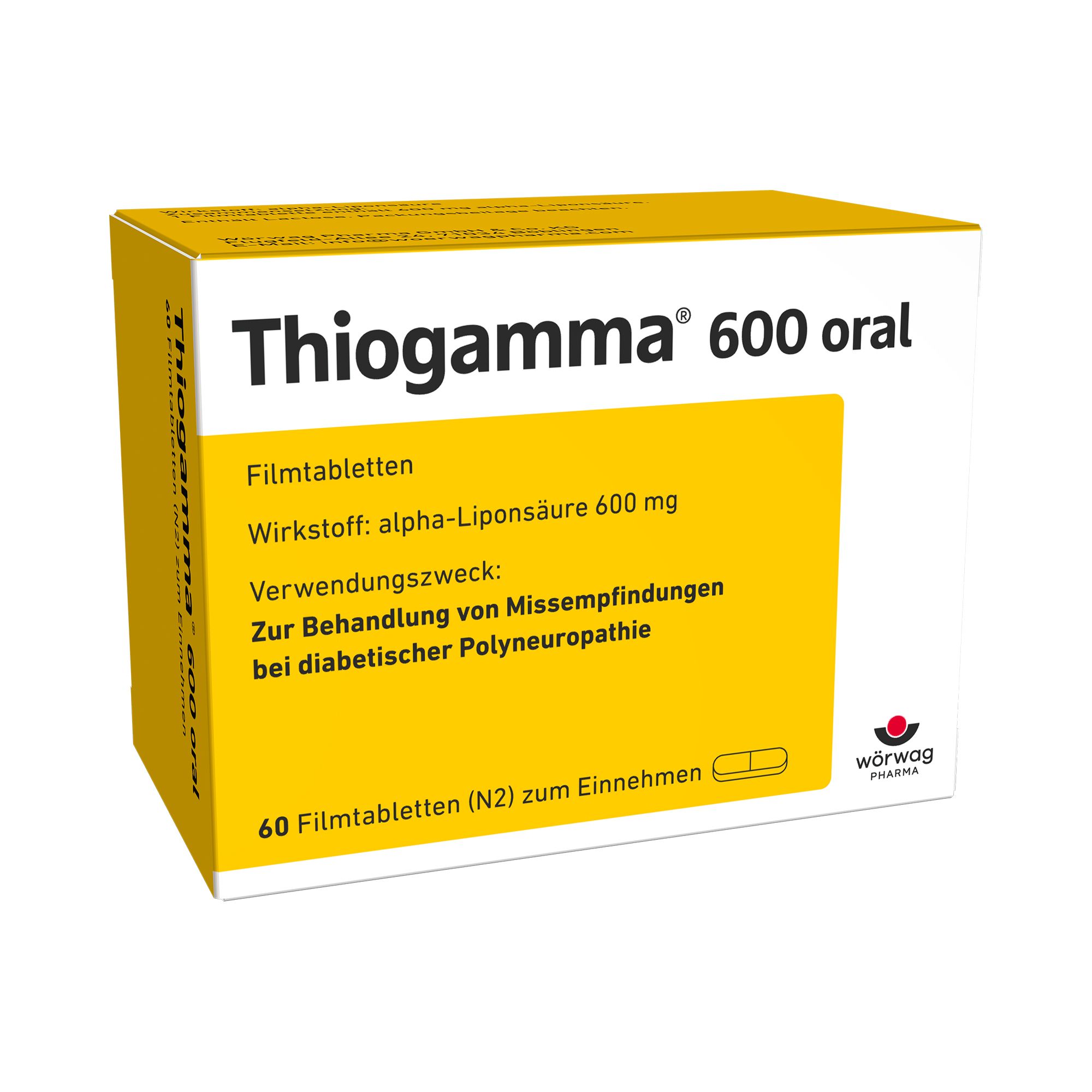 Thiogamma 600 oral Filmtabletten 60 St
