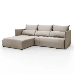 ECKSOFA APOLLO L mit Schlaffunktion und Bettkasten – linke Seite