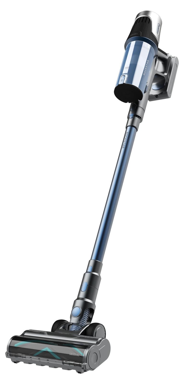 Cecotec Conga Rockstar RS50 steelstofzuiger voor droog gebruik, zwart/blauw, 0,5 liter