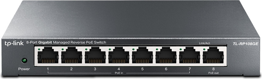 TP-Link Omada TL-RP108GE Managed L2 Gigabit Ethernet Full Duplex PoE Switch