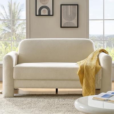 HULALA HOME Maris Modern Chenille Ergonomic Design 59.5''W Loveseater Sofa