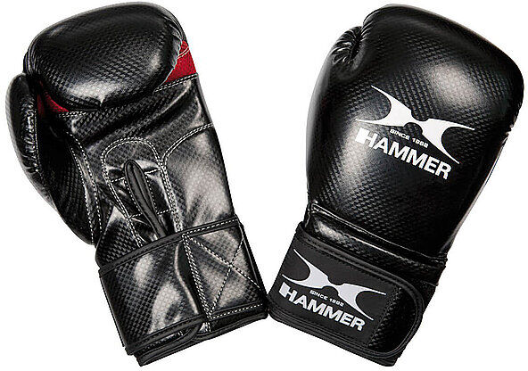 HAMMER Boxhandschuhe X-SHOCK schwarz   8 OZ B
