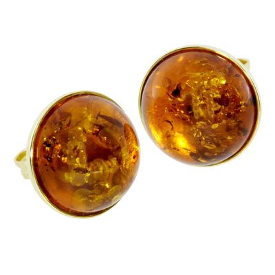 Paar Ohrstecker OSTSEE-SCHMUCK "- Classic 12 mm - Gold 333/000 - Bernstein" Gr. 12, gold (gold 333, goldfarben, gelb), Ohrringe, Damen, 12, Gelbgold 333