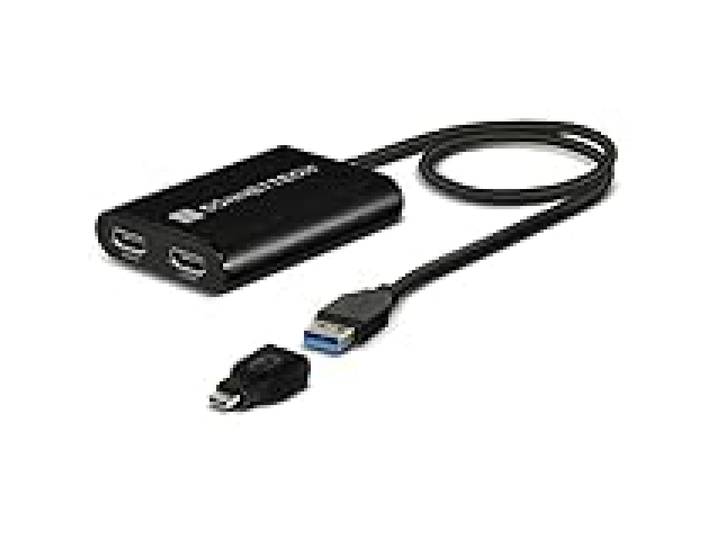 Sonnet Adaptateur DisplayLink avec Deux HDMI 2.0 4K pour Mac M1 USB3-DHDMI