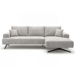 ECKSOFA Leto Grau Rechts