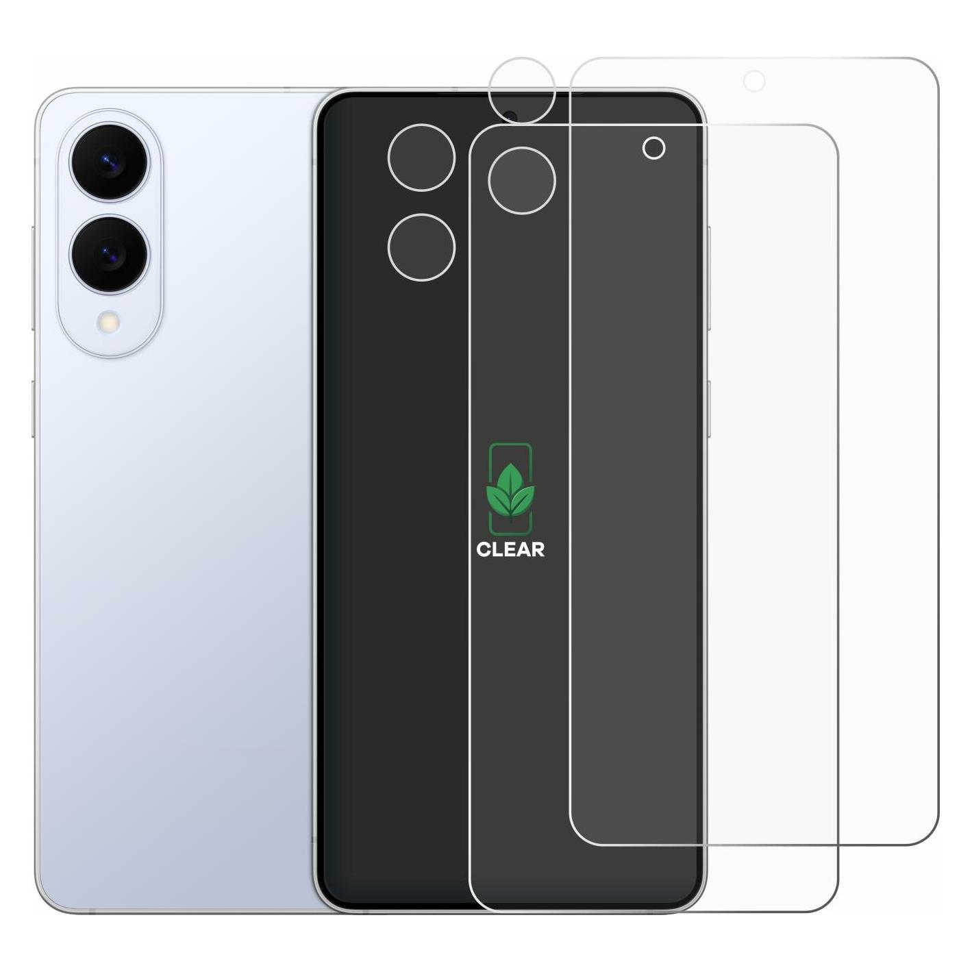 ScreenLeaf Schutzfolie für Samsung Galaxy S25 Edge (Display+Kamera) Displayschutz Display Schutz Folie Klar (2 Stk., Samsung Galaxy S25 Edge) (6159296)