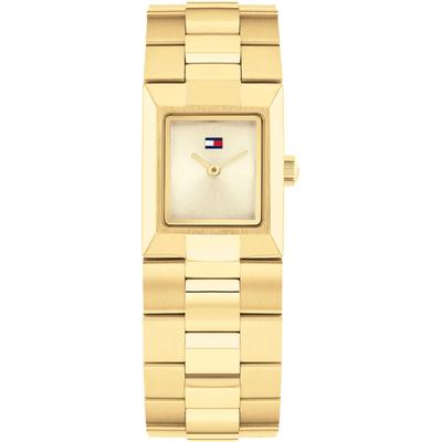 Quarzuhr TOMMY HILFIGER "IVY", gold (goldfarben, champagnerfarben, champagnerfarben), Armbanduhren, Damen, goldfarben, Quarzuhr, Armbanduhr, Damenuhr, Edelstahlarmband, analog