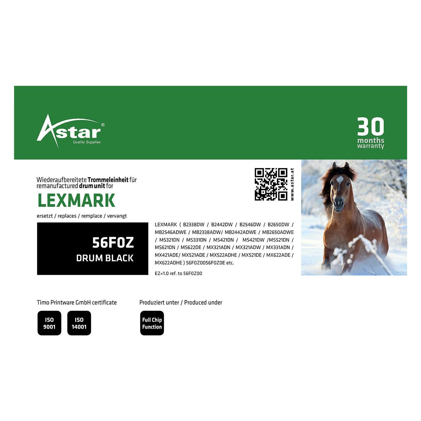 Astar AS20520 LEXMARK 56F0Z MB/MS/MX OPC (AS20520)