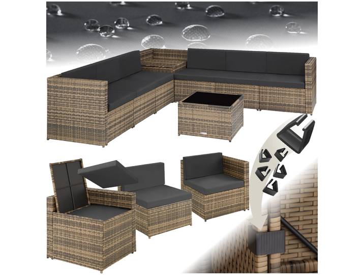 Rattan Lounge Verona - natur