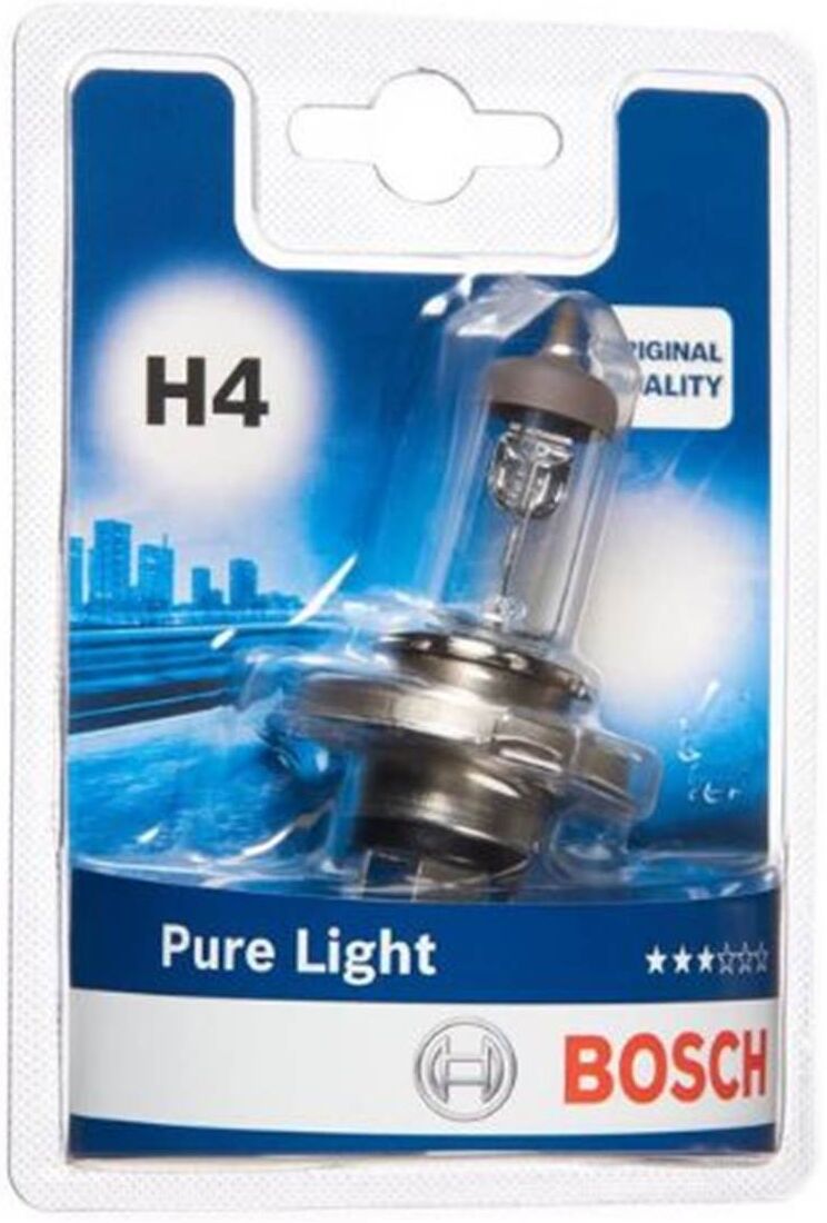 Bosch H4 Pure Light Lamp - Lâmpada de Halogéneo 12V 60/55W