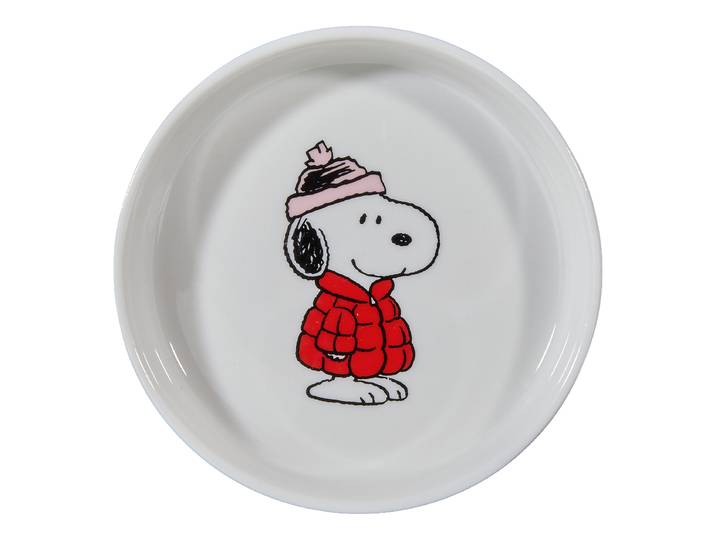 Assiette décorative Snoopy Veste 10 x 2 x 10cm Blanc/Blanc