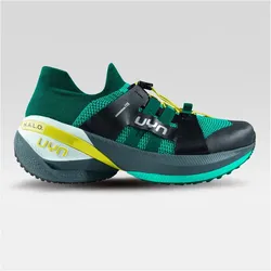UYN 6Sense Trailrunning-Schuhe mit grüner Sohle Herren H036 - anthracite/deep lake 48