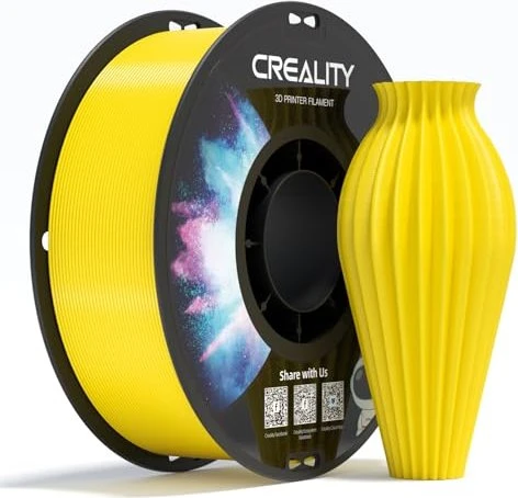 Creality CR-PETG Filament Yellow, 3D-Filament (gelb, 1 kg, 1,75 mm, auf Rolle)