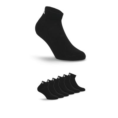 Kurzsocken FILA "UNISEX FITNESS QUARTER SOCKS HALF TERRY", Damen, Gr. 43-46, Sockengröße, schwarz, Baumwollmischung, elastisch, Socken, mit verstärkter Ferse