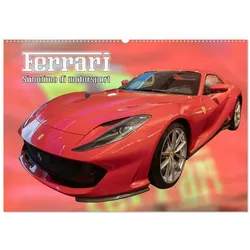 Calvendo, Kalender, Ferrari - Synonym für Motorsport (Wandkalender 2026 DIN A2 quer), Monatskalender (A2)