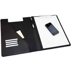 Monolith Schreibmappe mit Klemmbrett schwarz, 24x32x2 cm